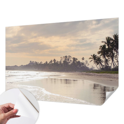 Fototapeta samoprzylepna do sypialni z motywem przedstawiającym plażowy poranek