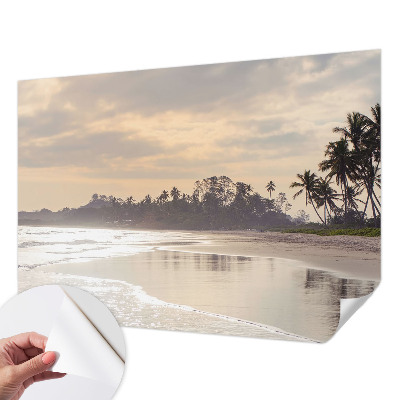 Fototapeta samoprzylepna do sypialni z motywem przedstawiającym plażowy poranek