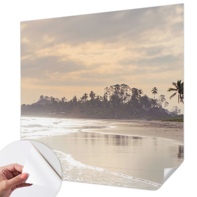 Fototapeta samoprzylepna do sypialni z motywem przedstawiającym plażowy poranek