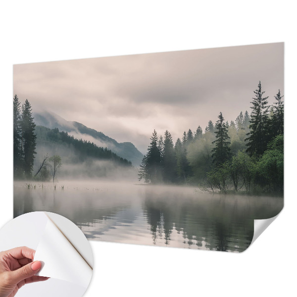 Tapeta fotograficzna samoprzylepna z motywem nastrojowego jeziora