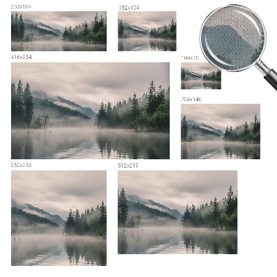 Tapeta fotograficzna samoprzylepna z motywem nastrojowego jeziora