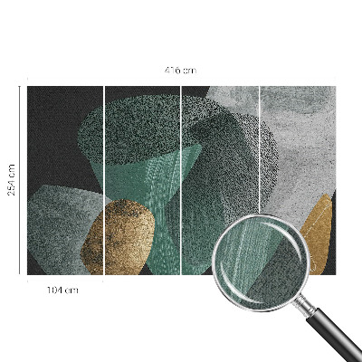 Fototapeta samoprzylepna z nadrukiem z abstrakcyjnym geometrycznym wzorem