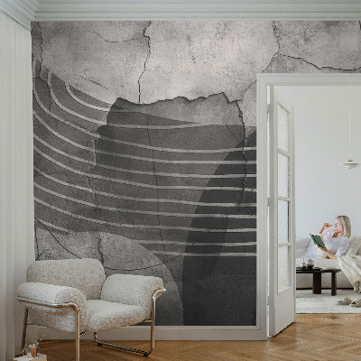 Nowoczesna fototapeta do salonu z abstrakcyjnymi liniami