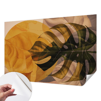 Fototapeta na ścianę z abstrakcyjnym motywem liści