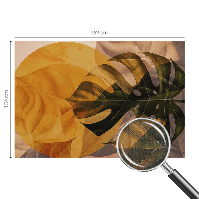 Fototapeta na ścianę z abstrakcyjnym motywem liści