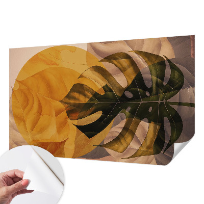 Fototapeta na ścianę z abstrakcyjnym motywem liści
