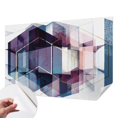 Fototapeta samoprzylepna z nadrukiem Geometryczne sześciany