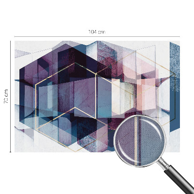 Fototapeta samoprzylepna z nadrukiem z geometrycznym motywem sześcianów