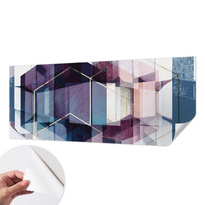 Fototapeta samoprzylepna z nadrukiem z geometrycznym motywem sześcianów