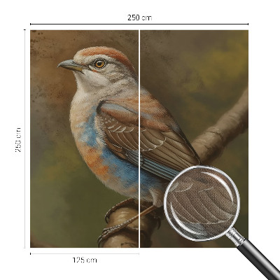 Tapeta fotograficzna samoprzylepna z motywem ptasiego portretu