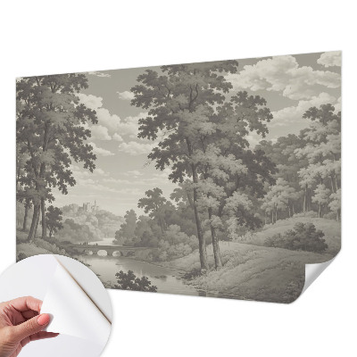 Tapeta fotograficzna Zamek i most