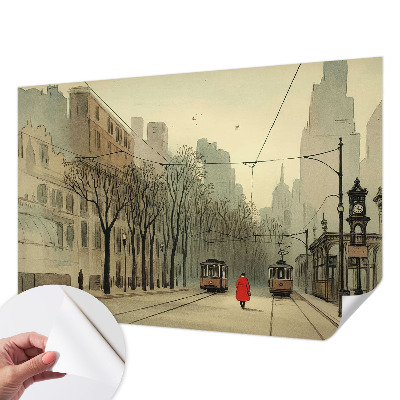 Tapeta fotograficzna samoprzylepna z motywem miejskiej symetrii
