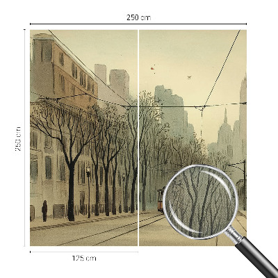 Tapeta fotograficzna samoprzylepna z motywem miejskiej symetrii