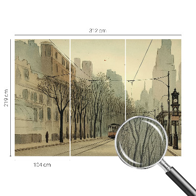 Tapeta fotograficzna samoprzylepna z motywem miejskiej symetrii