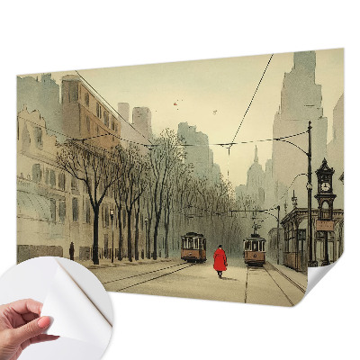 Tapeta fotograficzna samoprzylepna z motywem miejskiej symetrii