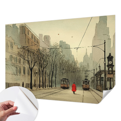 Tapeta fotograficzna samoprzylepna z motywem miejskiej symetrii