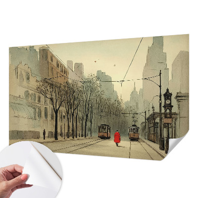 Tapeta fotograficzna samoprzylepna z motywem miejskiej symetrii