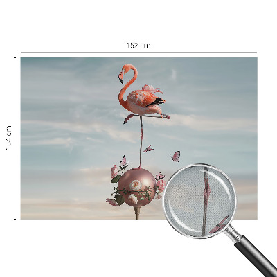 Tapeta fotograficzna z eleganckim motywem flaminga