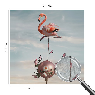 Tapeta fotograficzna z eleganckim motywem flaminga