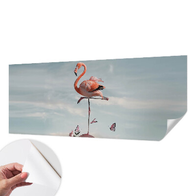 Tapeta fotograficzna z eleganckim motywem flaminga