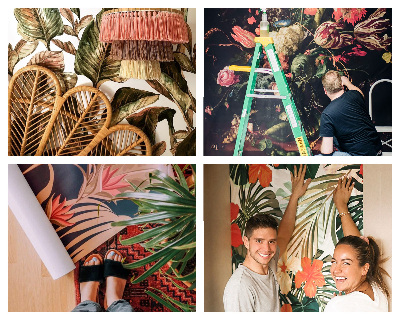 Fototapeta samoprzylepna z nadrukiem z motywem białych peonii