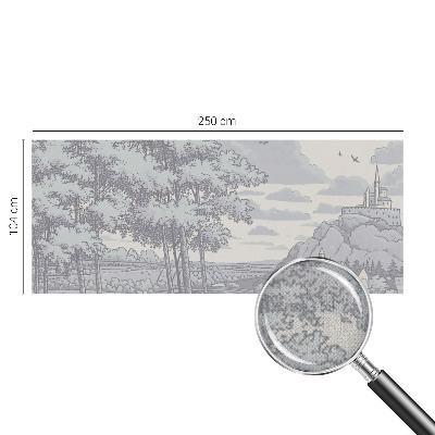 Fototapeta samoprzylepna z nadrukiem z motywem baśniowego krajobrazu