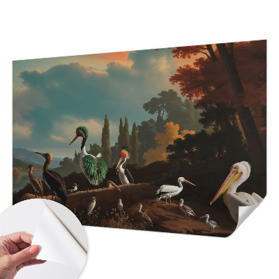 Tapeta fotograficzna samoprzylepna Ptaki malownicze
