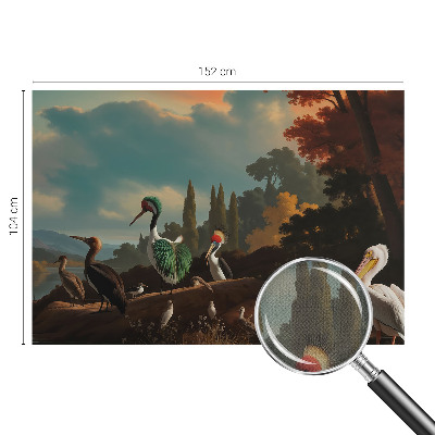 Tapeta fotograficzna samoprzylepna z motywem malowniczych ptaków