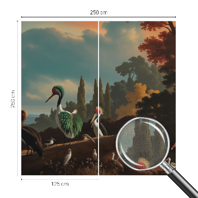 Tapeta fotograficzna samoprzylepna z motywem malowniczych ptaków