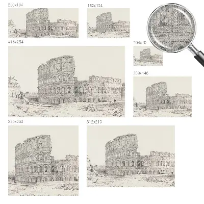 Dekoracyjna fototapeta na ścianę z motywem starodawnych ruin