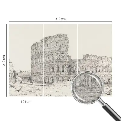 Dekoracyjna fototapeta na ścianę z motywem starodawnych ruin