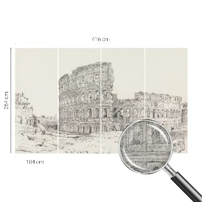 Dekoracyjna fototapeta na ścianę z motywem starodawnych ruin