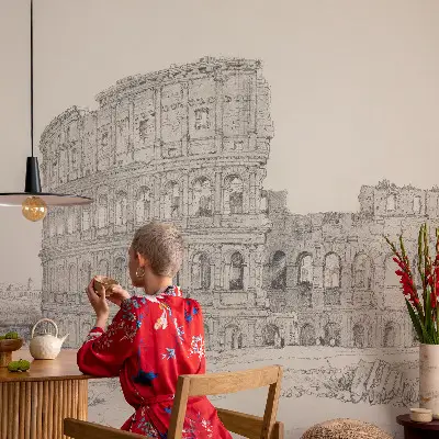 Dekoracyjna fototapeta na ścianę z motywem starodawnych ruin