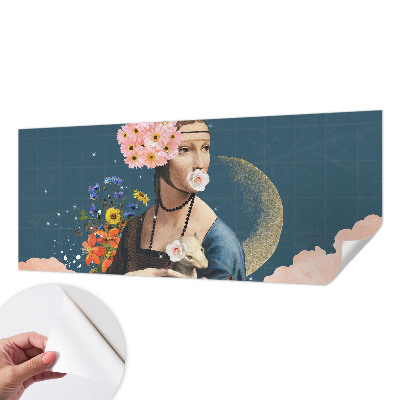 Nowoczesna fototapeta do salonu z motywem kwiatowym w eleganckim stylu