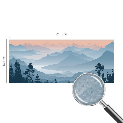 Nowoczesna fototapeta do salonu z motywem górskiej panoramy