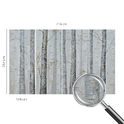 Tapeta fotograficzna samoprzylepna z motywem brzozowych drzew
