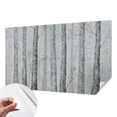 Tapeta fotograficzna samoprzylepna z motywem brzozowych drzew