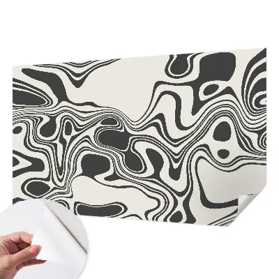 Fototapeta samoprzylepna do sypialni z motywem dynamicznych linii
