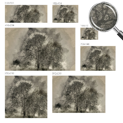 Tapeta fotograficzna samoprzylepna z motywem tajemniczych drzew