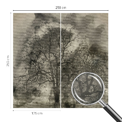 Tapeta fotograficzna samoprzylepna z motywem tajemniczych drzew