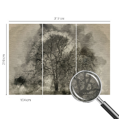 Tapeta fotograficzna samoprzylepna z motywem tajemniczych drzew