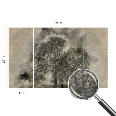 Tapeta fotograficzna samoprzylepna z motywem tajemniczych drzew