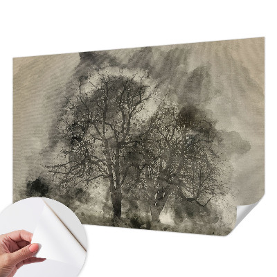 Tapeta fotograficzna samoprzylepna z motywem tajemniczych drzew