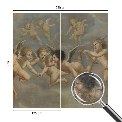 Nowoczesna fototapeta do salonu z przedstawieniem anielskich postaci