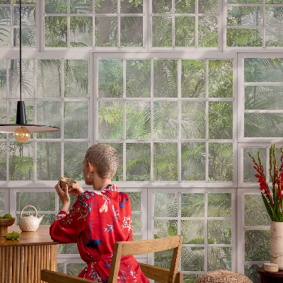 Tapeta fotograficzna samoprzylepna z motywem zielonego lasu