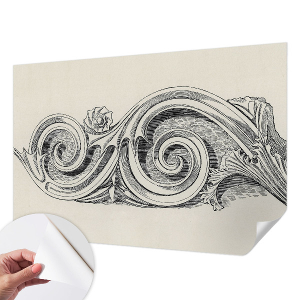 Tapeta fotograficzna z motywem ornamentu roślinnego