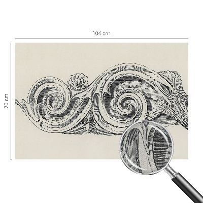Tapeta fotograficzna z motywem ornamentu roślinnego