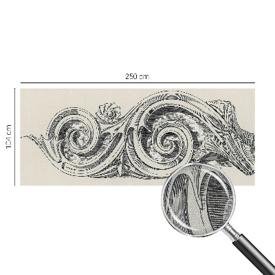 Tapeta fotograficzna z motywem ornamentu roślinnego