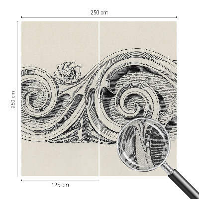 Tapeta fotograficzna z motywem ornamentu roślinnego