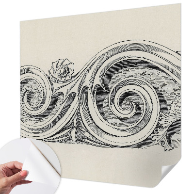 Tapeta fotograficzna z motywem ornamentu roślinnego